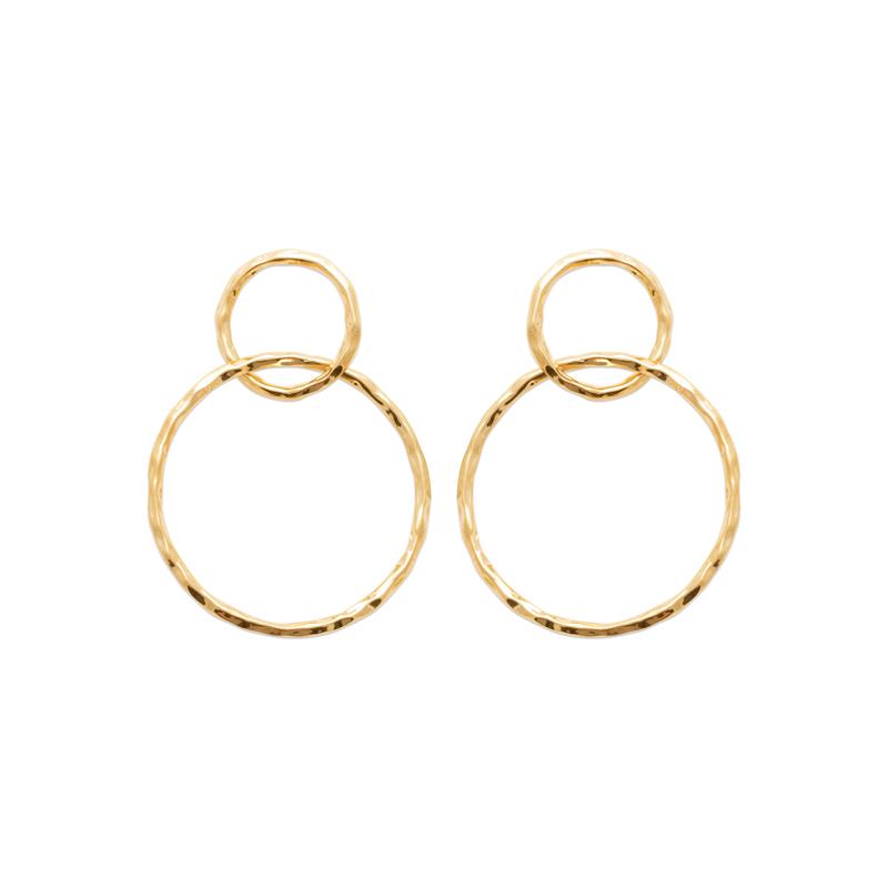 Coque de Nacre Boucles d'oreilles pendantes plaqué or 23035900
