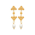 Coque de Nacre Boucles d'oreilles plaqué or 230765014