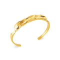 Coque de Nacre Bracelet jonc acier doré 312208