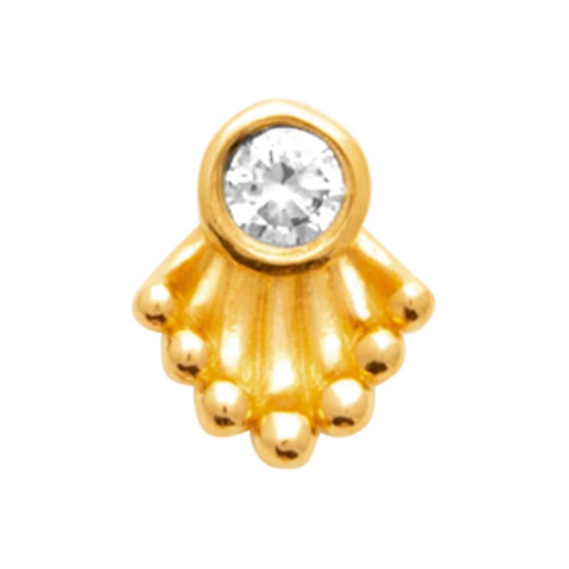 Coque de Nacre Piercing plaqué or 23074110