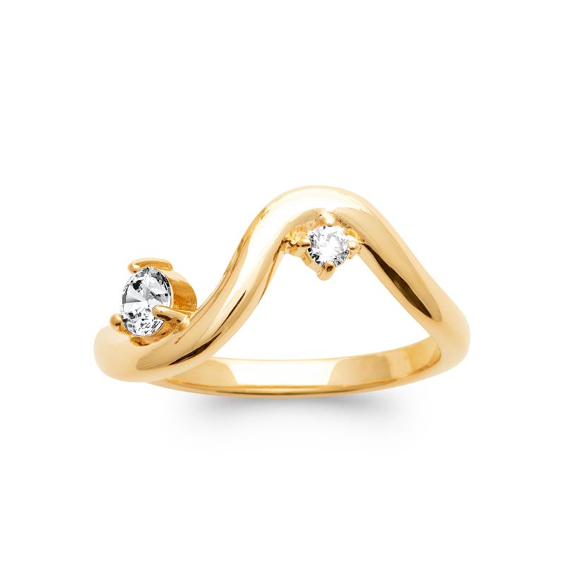 Coque de Nacre Bague plaqué or 20011710