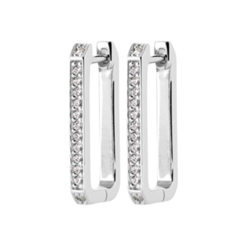 Coque de Nacre Créoles argent 1650210