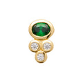 Coque de Nacre Boucle d'oreille à l'unité plaqué or 23021350U