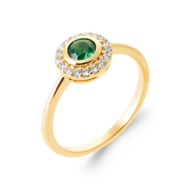 Coque de Nacre Bague solitaire plaqué or 2292650