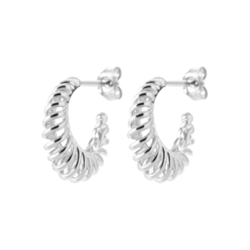 Coque de Nacre Créoles argent 7673200