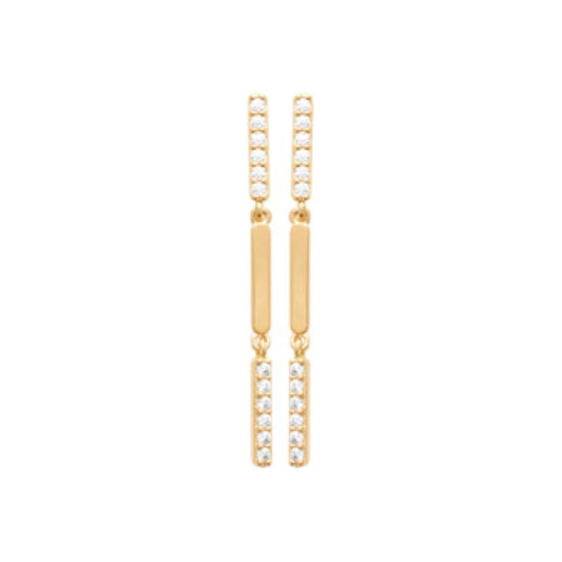 Coque de Nacre Boucles d'oreilles pendantes plaqué or 23076010