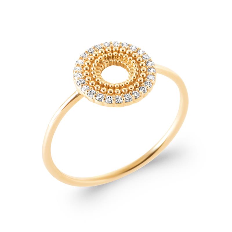 Coque de Nacre Bague plaqué or 20005810
