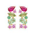 Coque de Nacre Puces d'oreilles plaqué or 23088405
