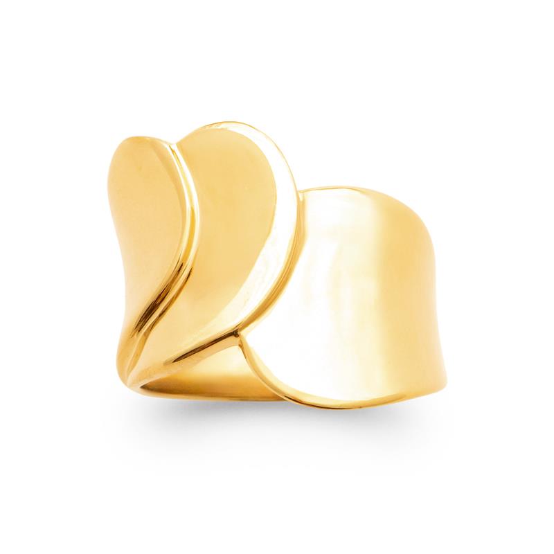 Izee Bague acier doré 3418109