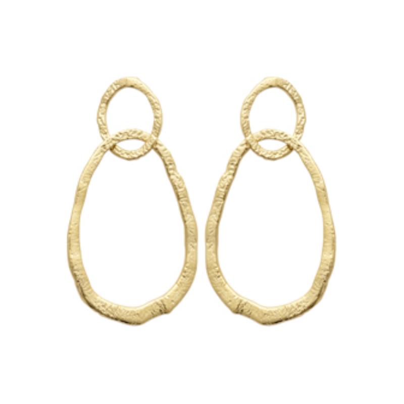 Coque de Nacre Boucles d'oreilles plaqué or 2577000