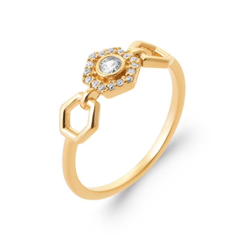 Coque de Nacre Bague plaqué or 2996610