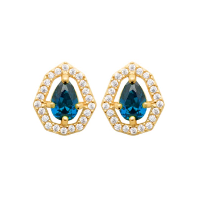 Coque de Nacre Puces d'oreilles plaqué or 23022940