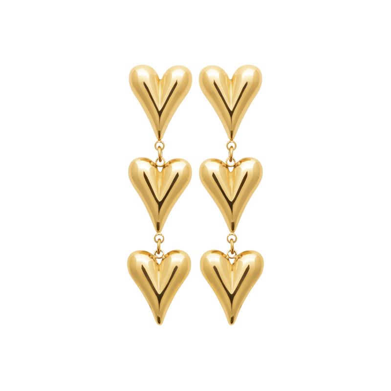 Coque de Nacre Boucles d'oreilles acier doré 3116109