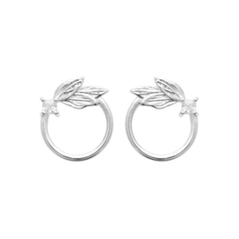 Coque de Nacre Puces d'oreilles argent 13036310
