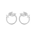 Coque de Nacre Puces d'oreilles argent 13036310