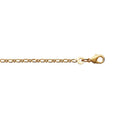 Coque de Nacre Chaîne maille figaro plaqué or 231050