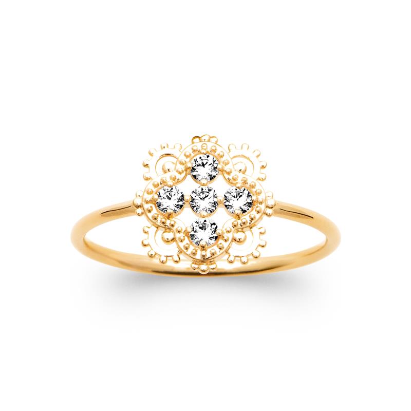 Coque de Nacre Bague plaqué or 20017210