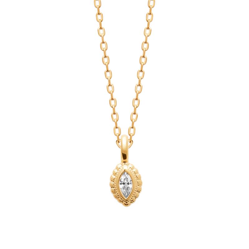 Coque de Nacre Collier plaqué or 974261