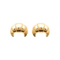 Coque de Nacre Puces d'oreilles plaqué or 23070200