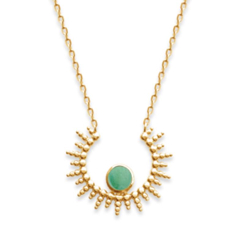 Coque de Nacre Collier plaqué or 973024