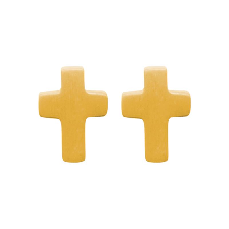 Shark'N Stones Puces d'oreilles acier doré 3136609
