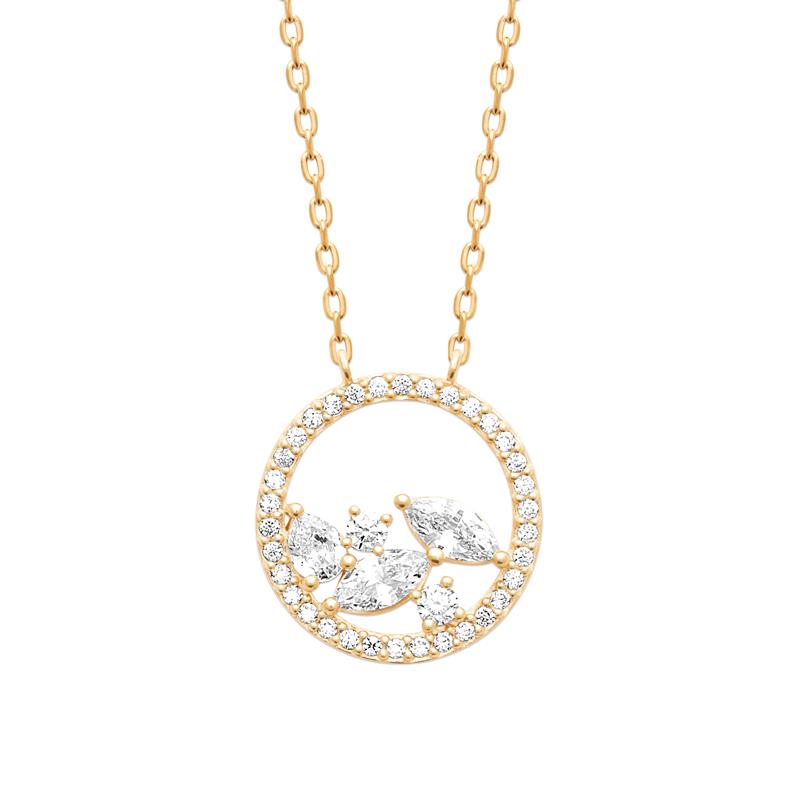 Coque de Nacre Collier plaqué or 974308