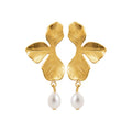 Coque de Nacre Boucles d'oreilles acier doré 3120209