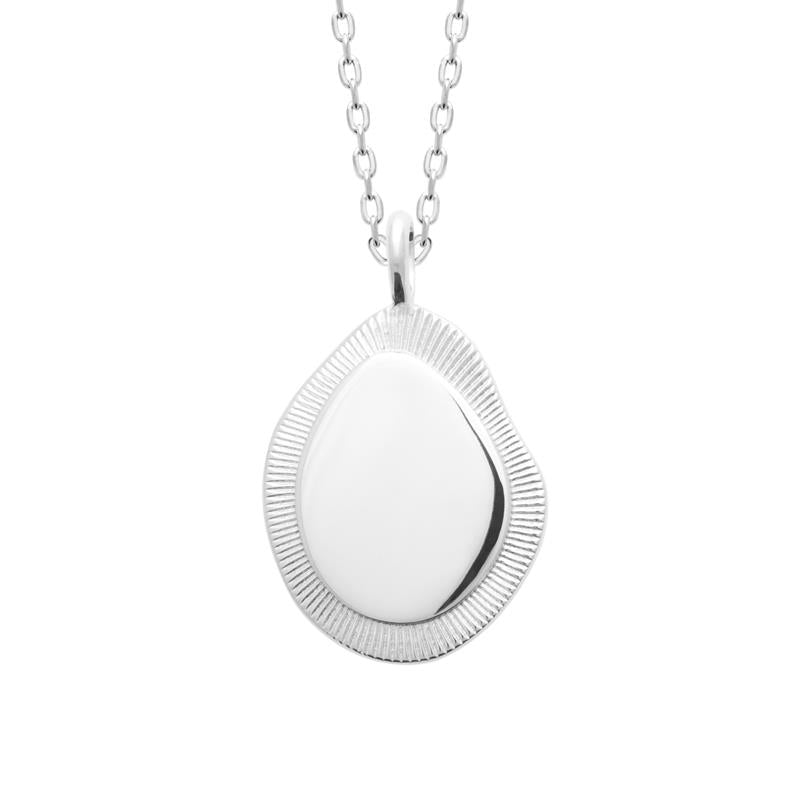 Coque de Nacre Collier argent 722224