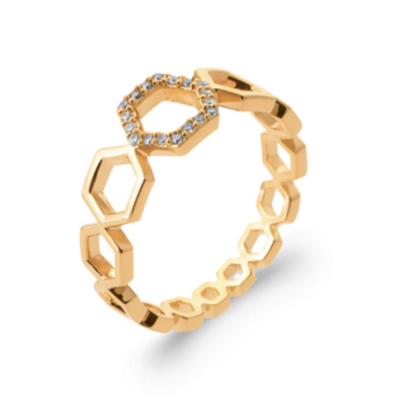 Coque de Nacre Bague plaqué or 2996510