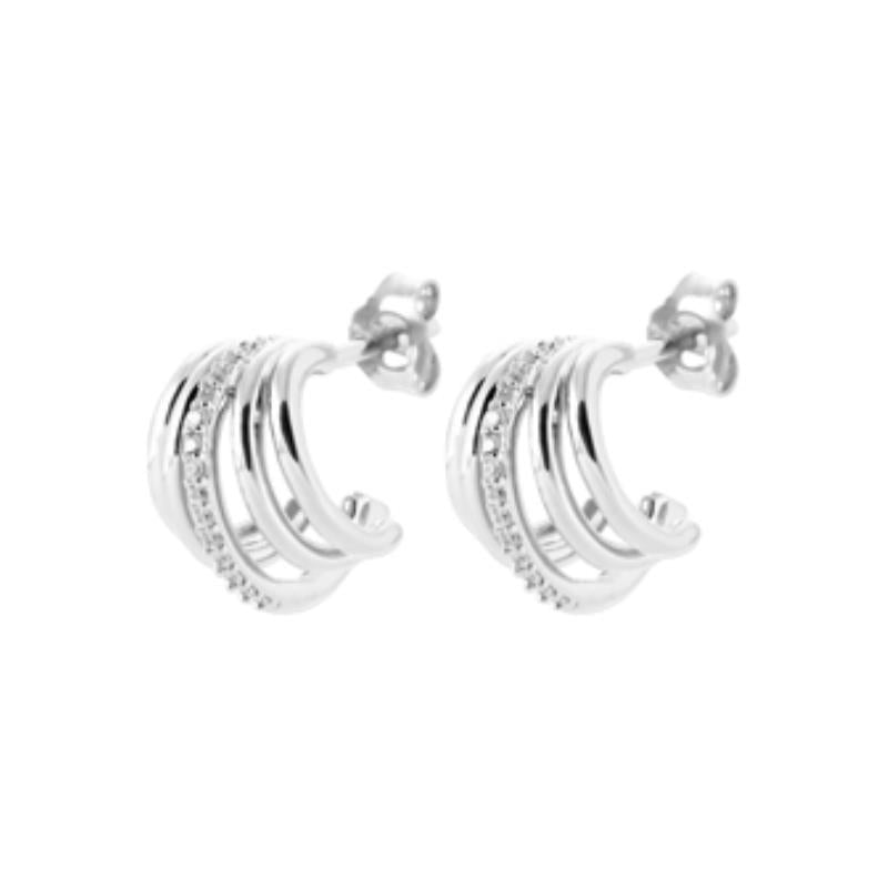Coque de Nacre Créoles argent 1671610