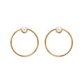 Coque de Nacre Boucles d'oreilles plaqué or 2546310