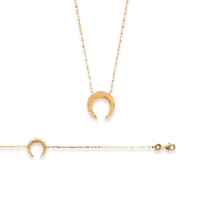 Coque de Nacre Collier plaqué or 921619
