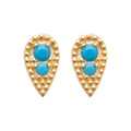 Coque de Nacre Puces d'oreilles plaqué or 2599130