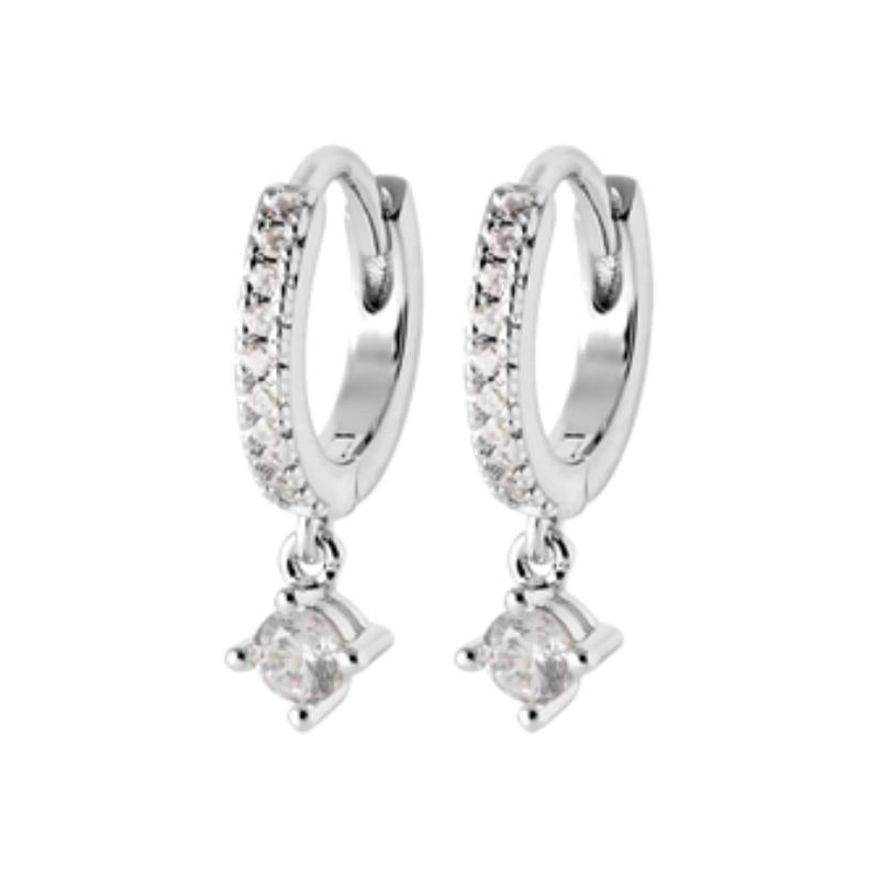 Coque de Nacre Créoles argent 1661110