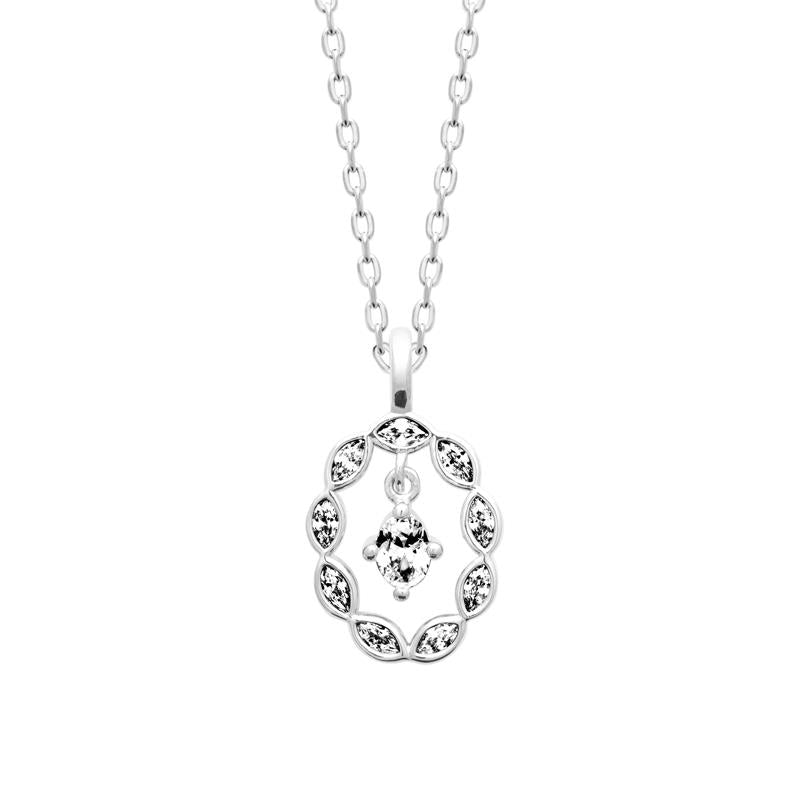 Coque de Nacre Collier argent 874396
