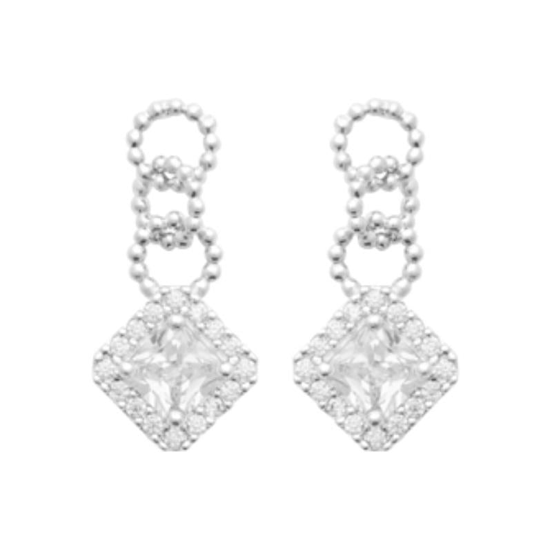 Coque de Nacre Boucles d'oreilles pendantes argent 13042310