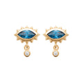 Coque de Nacre Puces d'oreilles plaqué or 23043640