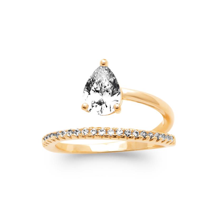 Coque de Nacre Bague plaqué or 20019210