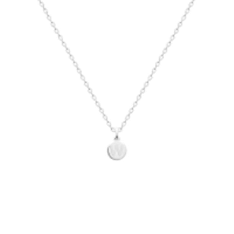 Coque de Nacre Pendentif initiale argent 7775723