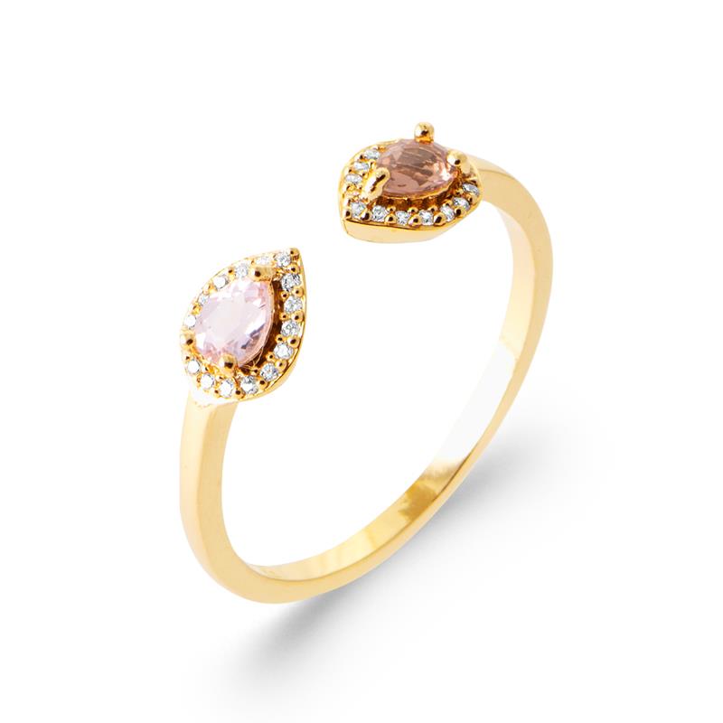 Coque de Nacre Bague plaqué or 20015280
