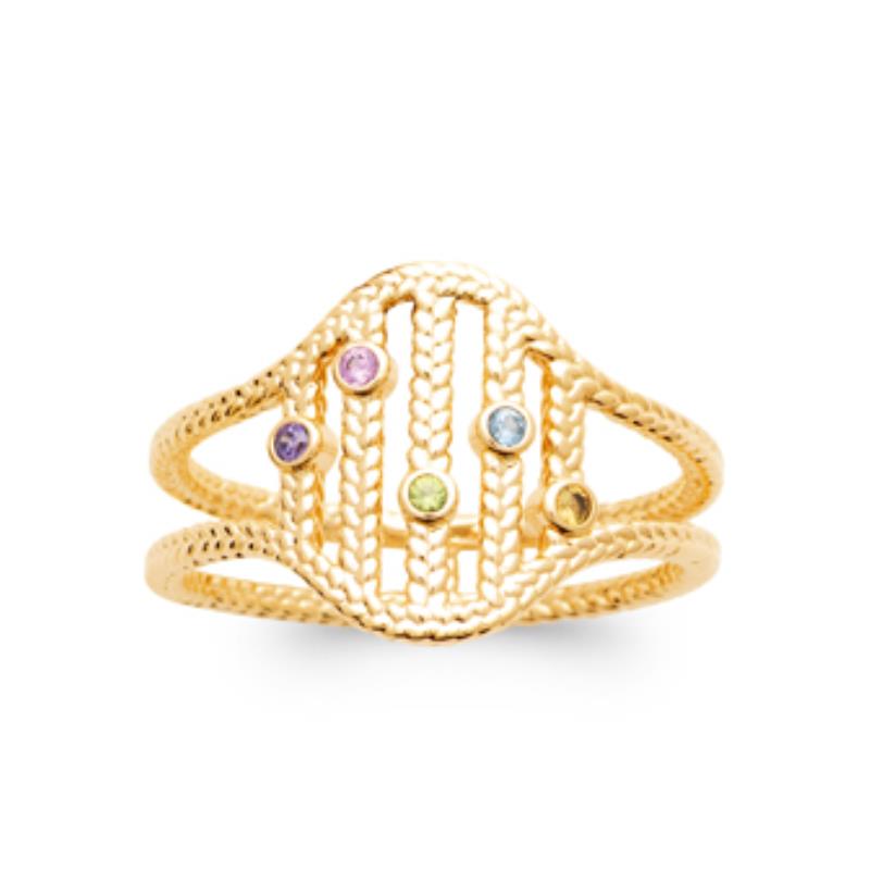 Coque de Nacre Bague plaqué or 2998605