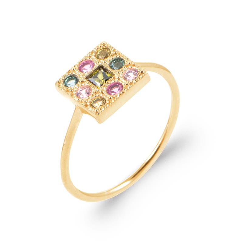 Coque de Nacre Bague plaqué or 20016205