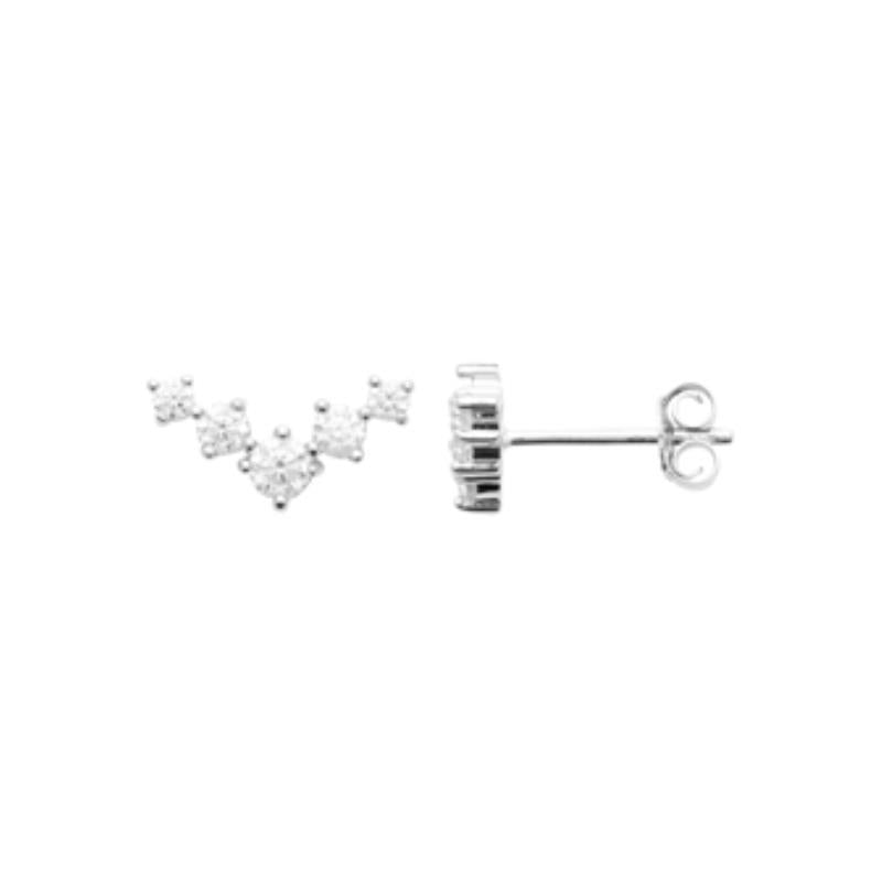 Coque de Nacre Puces d'oreilles argent 13055410