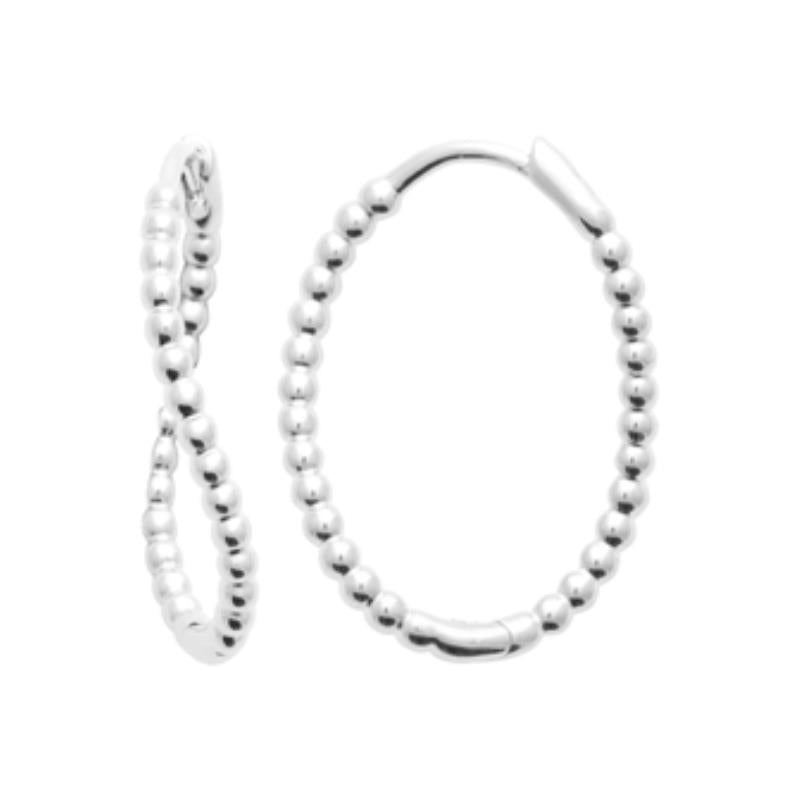 Coque de Nacre Créoles argent 7672700