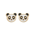 Coque de Nacre Puces d'oreilles plaqué or 23011700