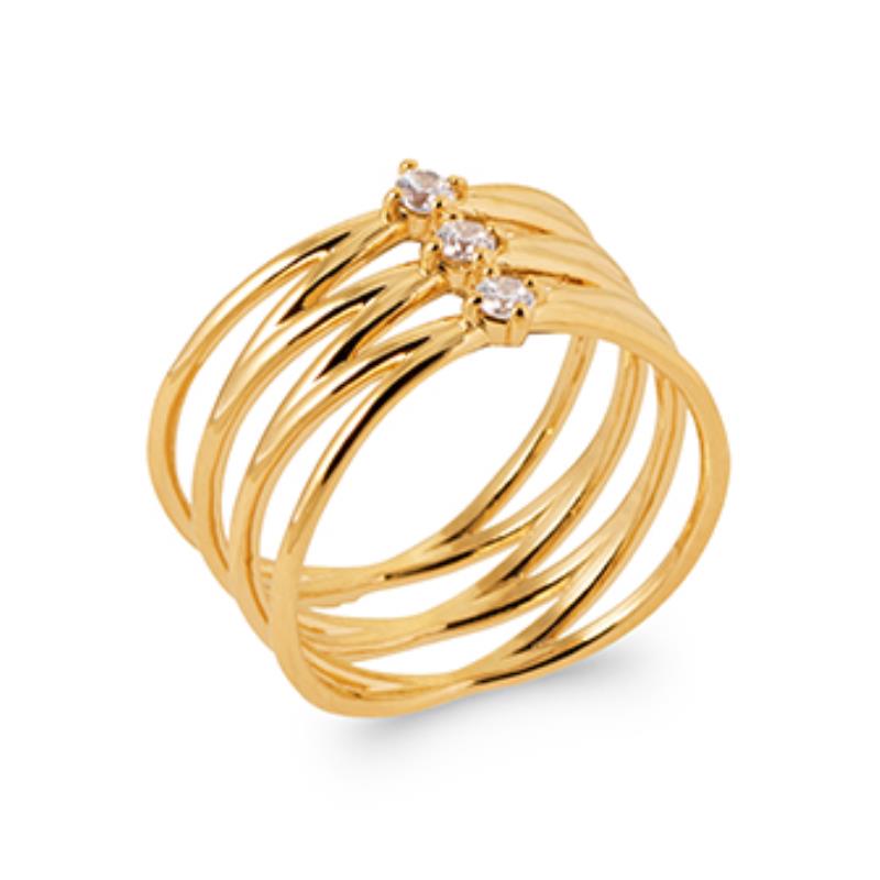 Coque de Nacre Bague plaqué or 2918110
