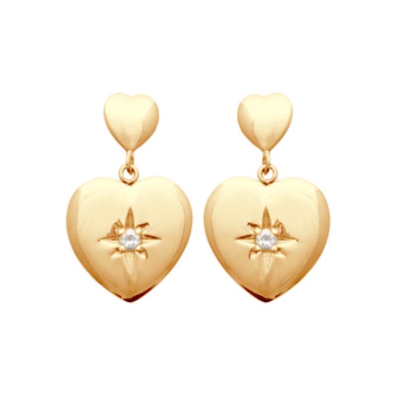 Coque de Nacre Boucles d'oreilles pendantes plaqué or 23007210
