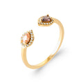 Coque de Nacre Bague plaqué or 20015205