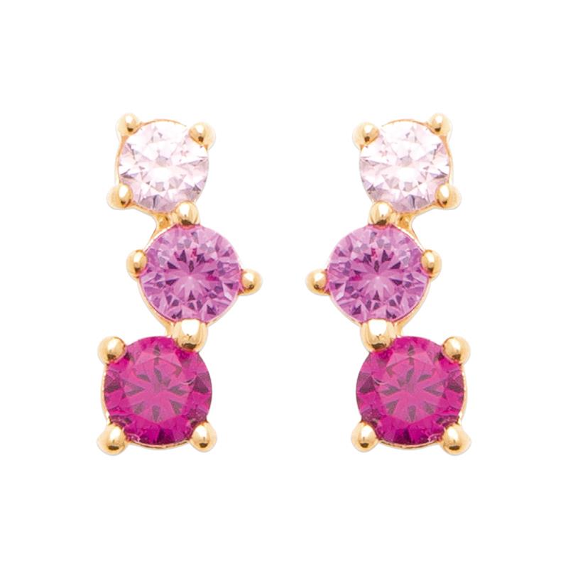 Coque de Nacre Puces d'oreilles plaqué or 23089180