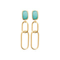 Coque de Nacre Boucles d'oreilles pendantes plaqué or 23001160
